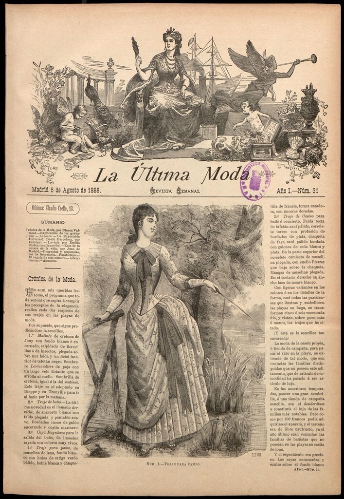 Miniatura de La Última moda: revista ilustrada hispano-americana, del 6 de agosto de 1888