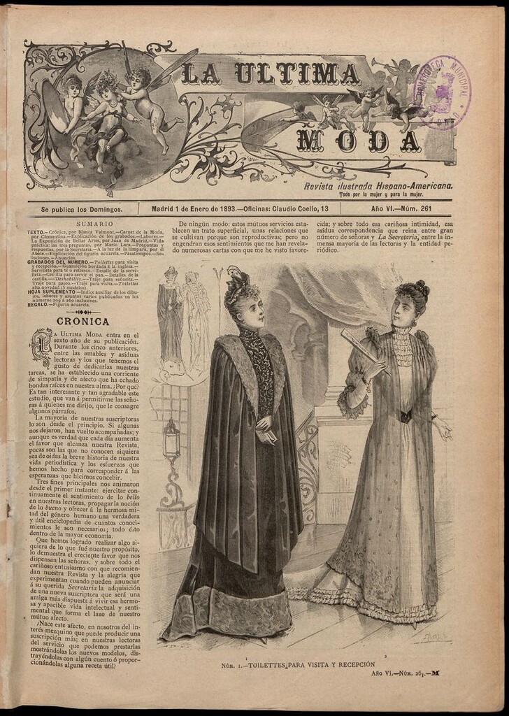 Miniatura de La Última moda: revista ilustrada hispano-americana, del 1 de enero de 1893
