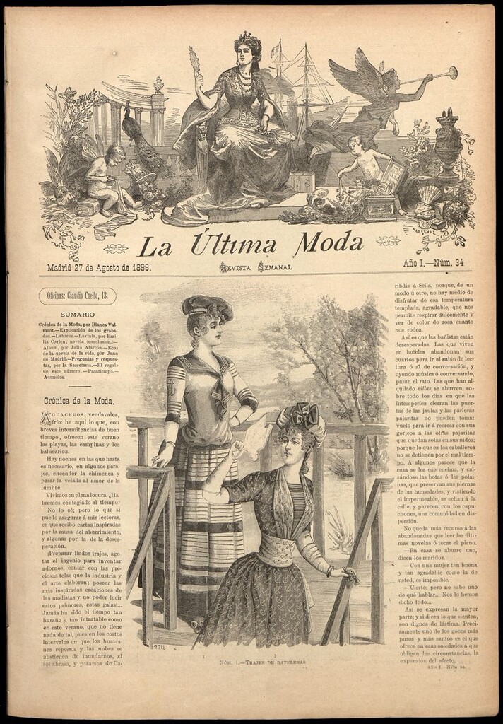 Miniatura de La Última moda: revista ilustrada hispano-americana, del 27 de agosto de 1888