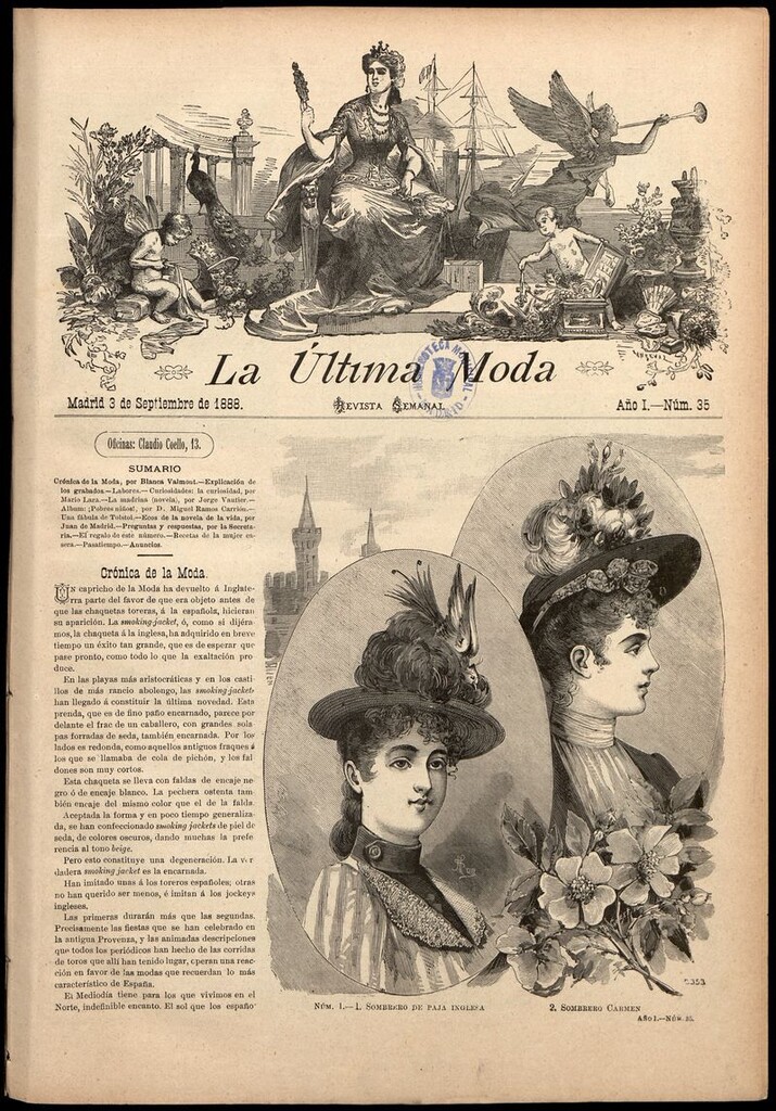 Miniatura de La Última moda: revista ilustrada hispano-americana, del 3 de septiembre de 1888