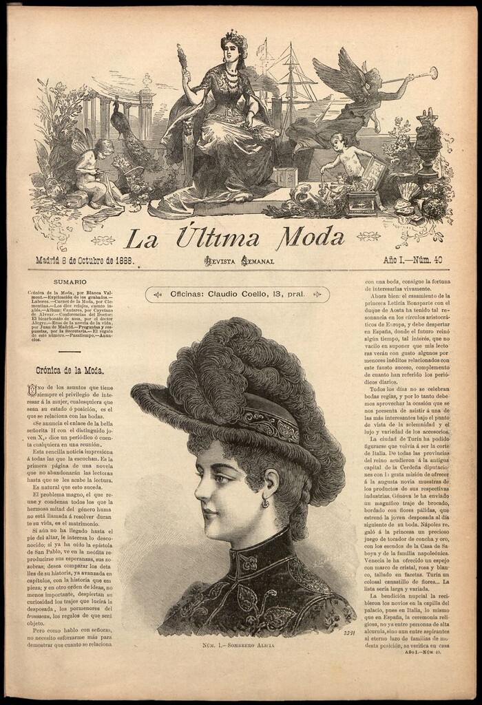 Miniatura de La Última moda: revista ilustrada hispano-americana, del 8 de octubre de 1888