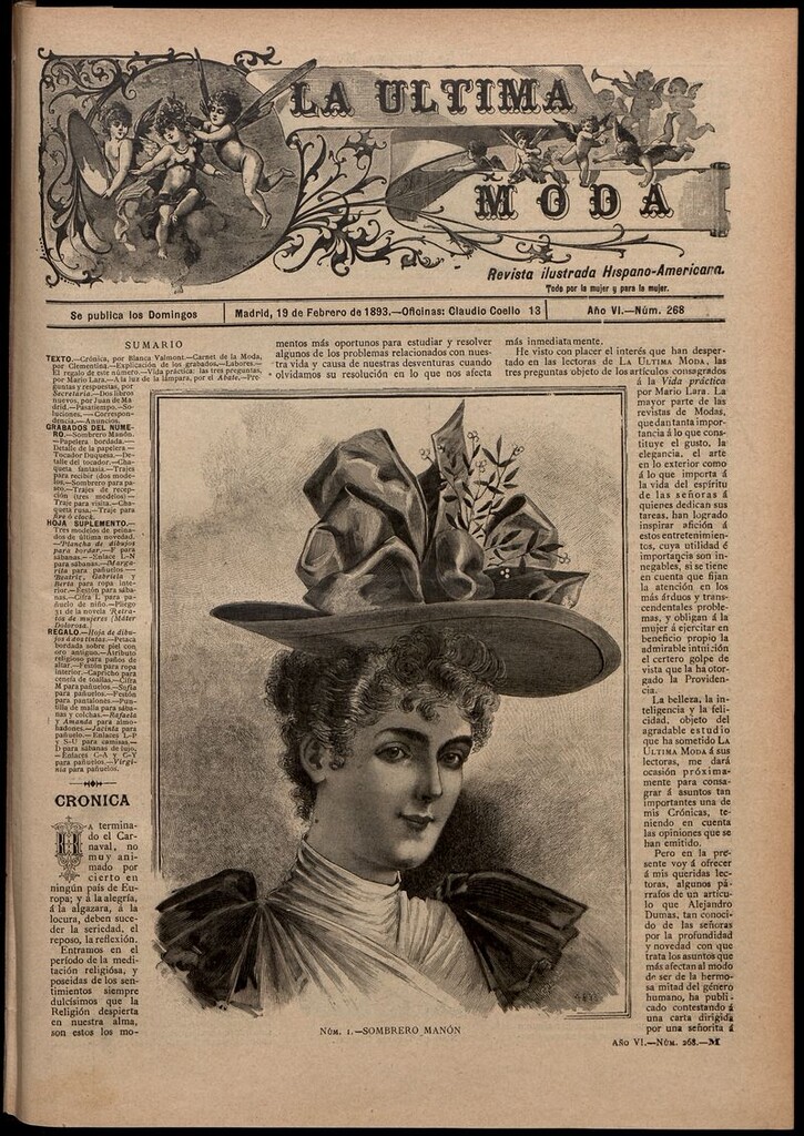 Miniatura de La Última moda: revista ilustrada hispano-americana, del 19 de febrero de 1893