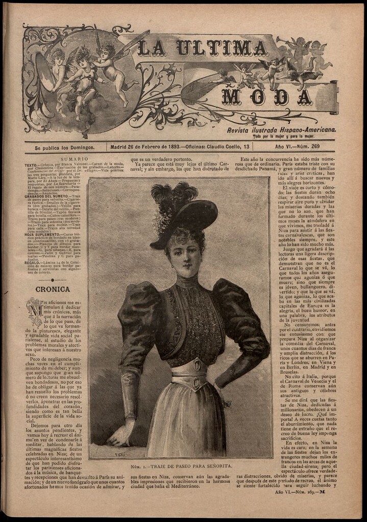 Miniatura de La Última moda: revista ilustrada hispano-americana, del 26 de febrero de 1893