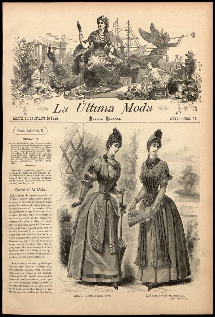 Miniatura de La Última moda: revista ilustrada hispano-americana, del 22 de octubre de 1888