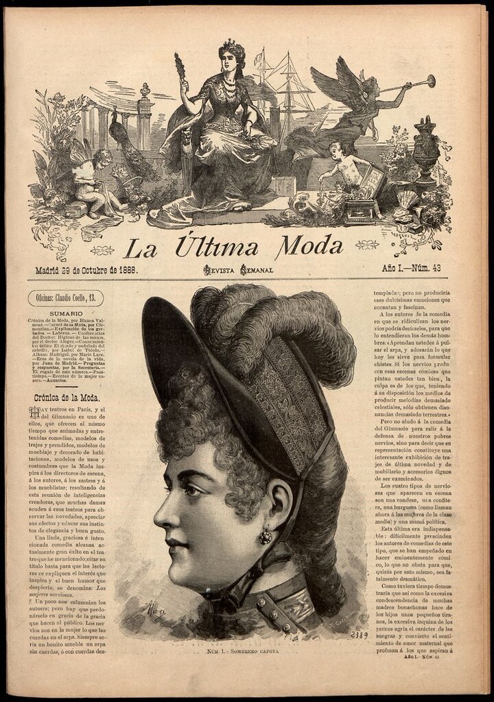 Miniatura de La Última moda: revista ilustrada hispano-americana, del 29 de octubre de 1888