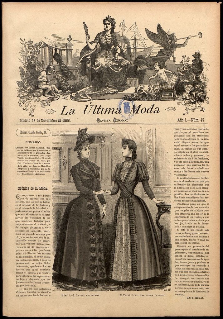 Miniatura de La Última moda: revista ilustrada hispano-americana, del 26 de noviembre de 1888