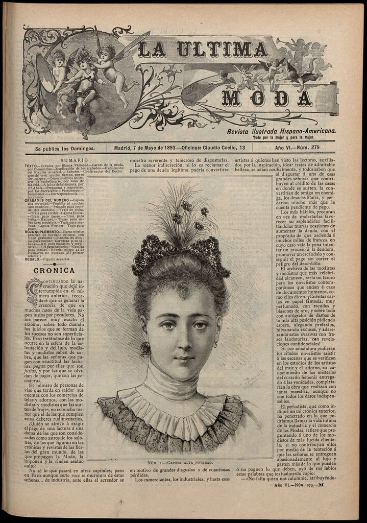 Miniatura de La Última moda: revista ilustrada hispano-americana, del 7 de mayo de 1893