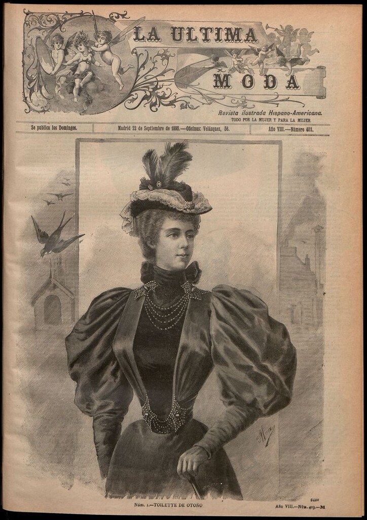 Miniatura de La Última moda: revista ilustrada hispano-americana, del 22 de septiembre de 1895
