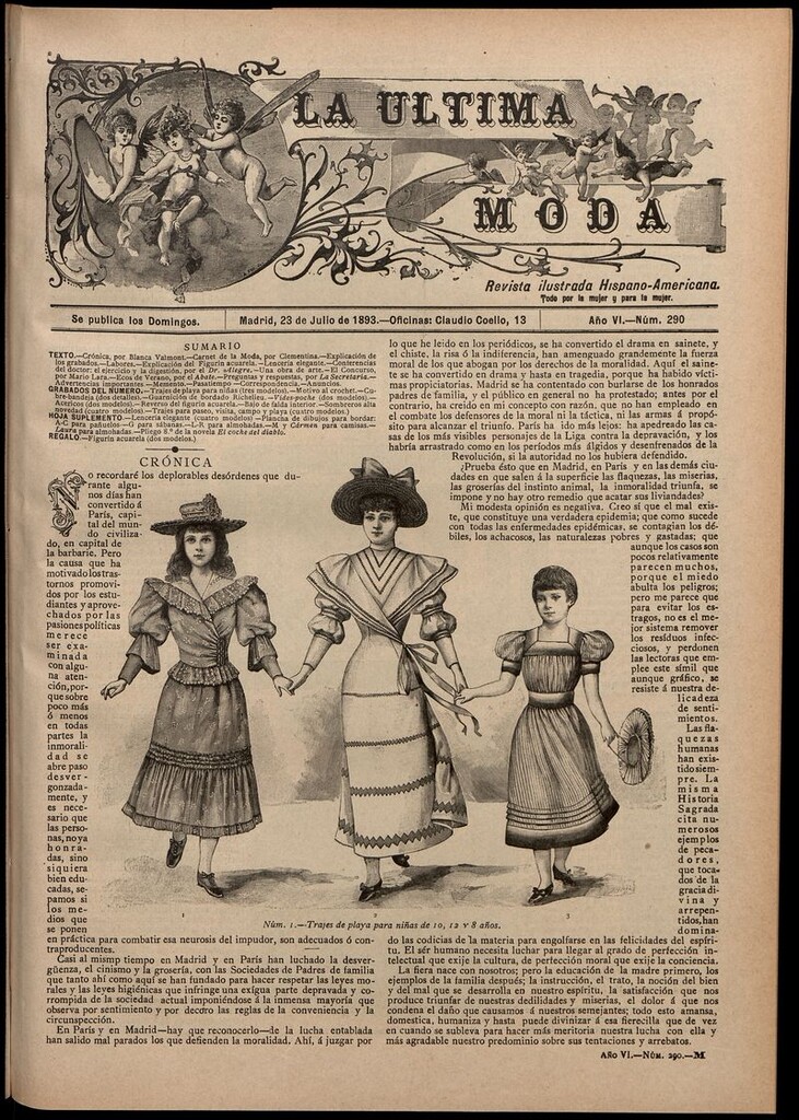 Miniatura de La Última moda: revista ilustrada hispano-americana, del 23 de julio de 1893