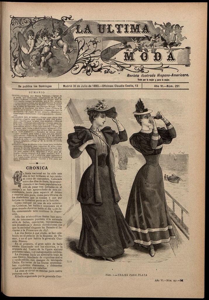 Miniatura de La Última moda: revista ilustrada hispano-americana, del 30 de julio de 1893