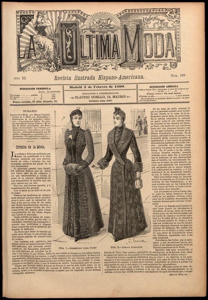Miniatura de La Última moda: revista ilustrada hispano-americana, del 2 de febrero de 1890