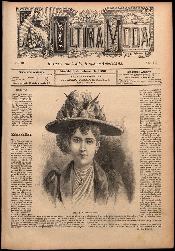 Miniatura de La Última moda: revista ilustrada hispano-americana, del 9 de febrero de 1890
