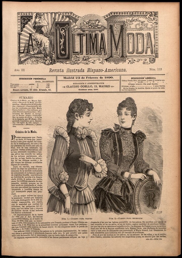 Miniatura de La Última moda: revista ilustrada hispano-americana, del 23 de febrero de 1890