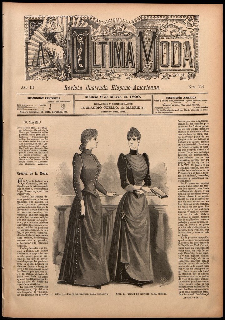 Miniatura de La Última moda: revista ilustrada hispano-americana, del 9 de marzo de 1890