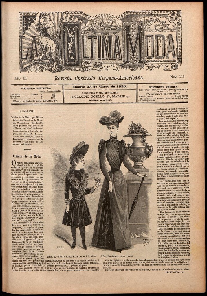 Miniatura de La Última moda: revista ilustrada hispano-americana, del 23 de marzo de 1890