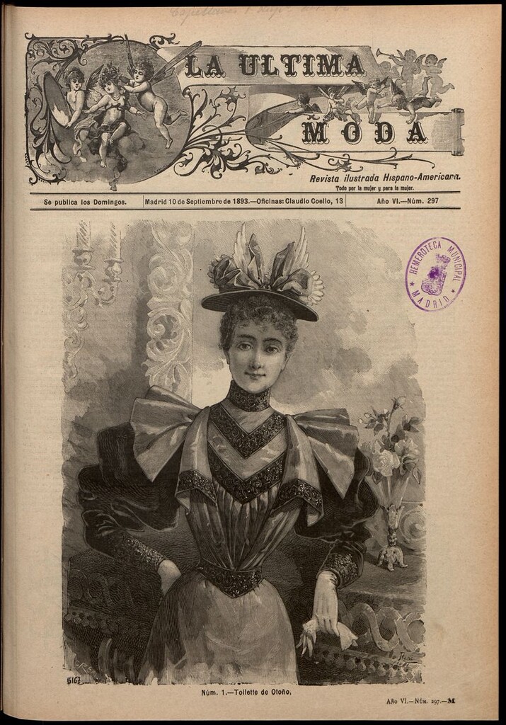 Miniatura de La Última moda: revista ilustrada hispano-americana, del 10 de septiembre de 1893