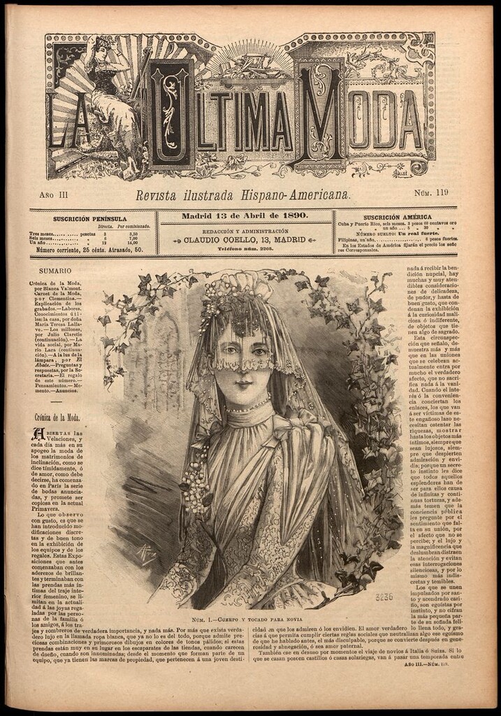 Miniatura de La Última moda: revista ilustrada hispano-americana, del 13 de abril de 1890