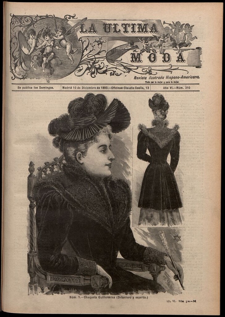 Miniatura de La Última moda: revista ilustrada hispano-americana, del 10 de diciembre de 1893