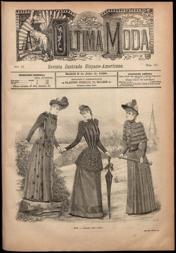 Miniatura de La Última moda: revista ilustrada hispano-americana, del 6 de julio de 1890
