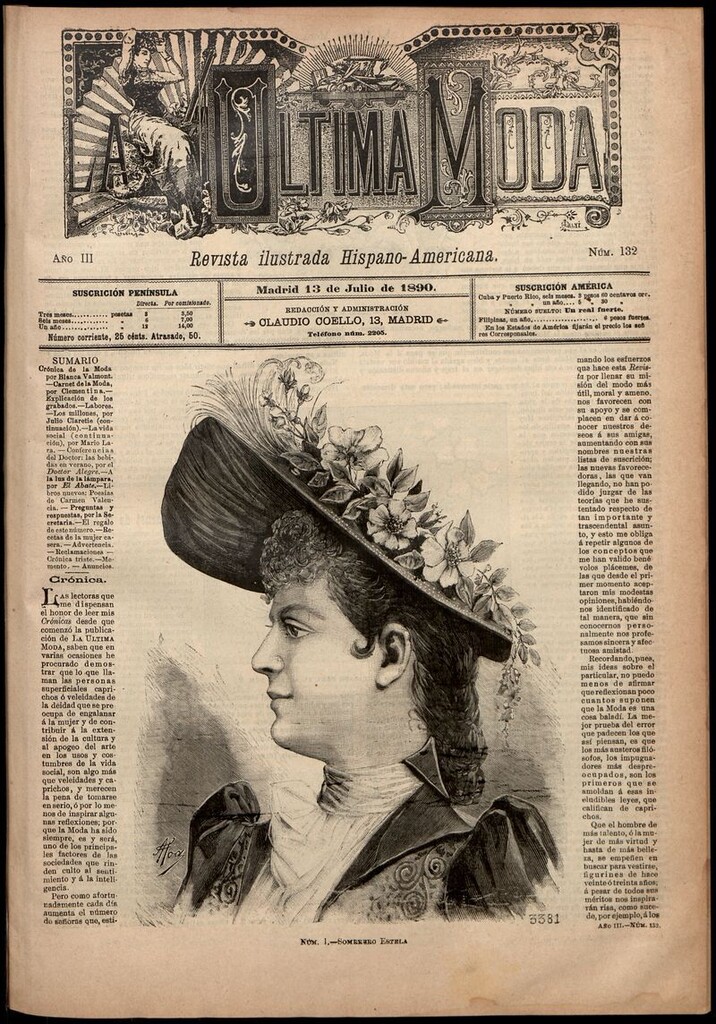 Miniatura de La Última moda: revista ilustrada hispano-americana, del 13 de julio de 1890