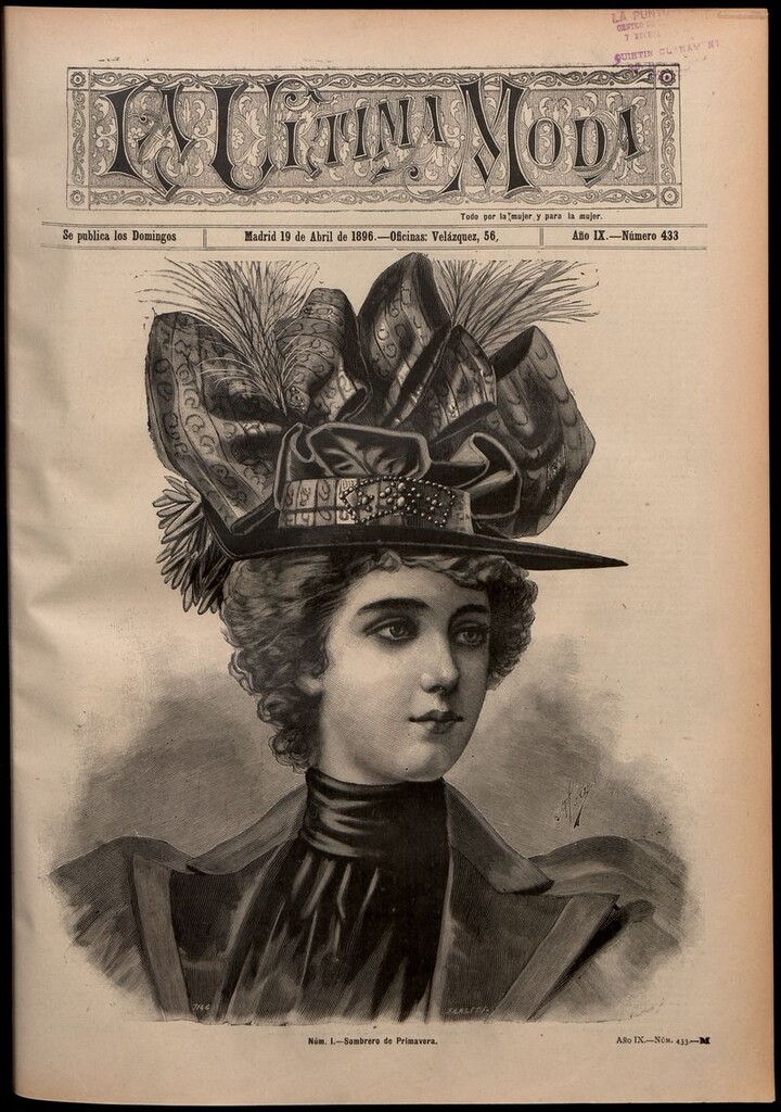 Miniatura de La Última moda: revista ilustrada hispano-americana, del 19 de abril de 1896