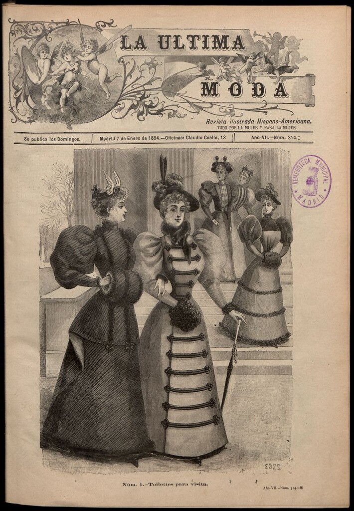 Miniatura de La Última moda: revista ilustrada hispano-americana, del 7 de enero de 1894