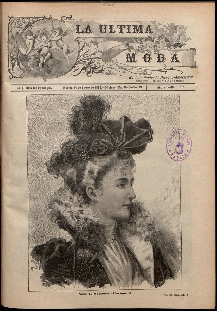 Miniatura de La Última moda: revista ilustrada hispano-americana, del 14 de enero de 1894