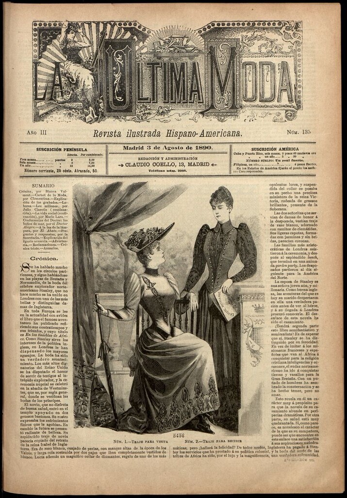 Miniatura de La Última moda: revista ilustrada hispano-americana, del 3 de agosto de 1890