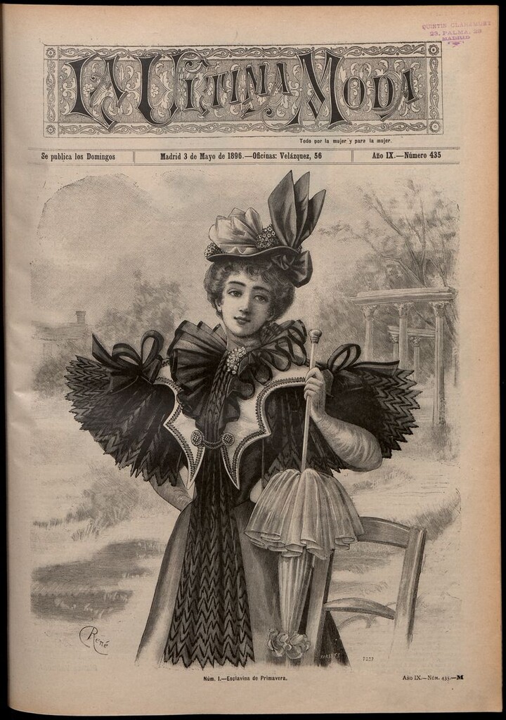 Miniatura de La Última moda: revista ilustrada hispano-americana, del 3 de mayo de 1896
