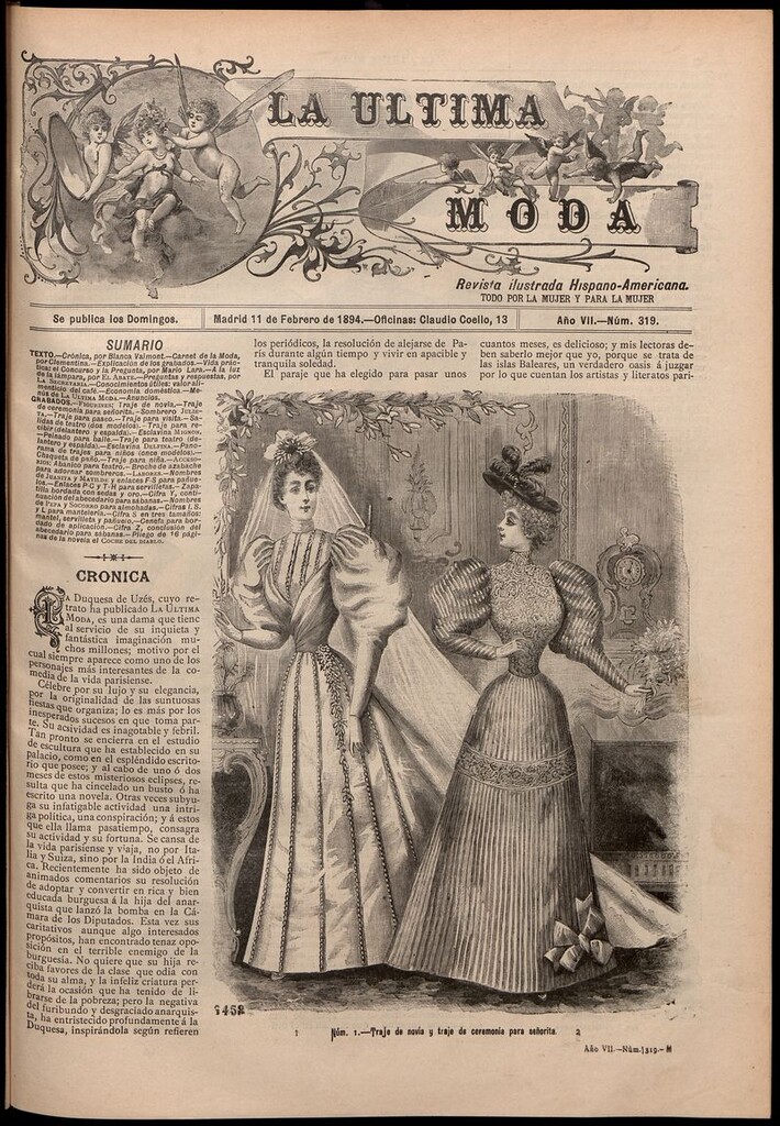 Miniatura de La Última moda: revista ilustrada hispano-americana, del 11 de febrero de 1894