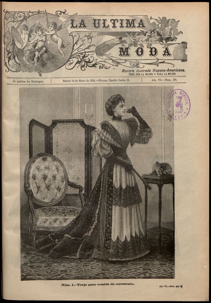 Miniatura de La Última moda: revista ilustrada hispano-americana, del 18 de marzo de 1894