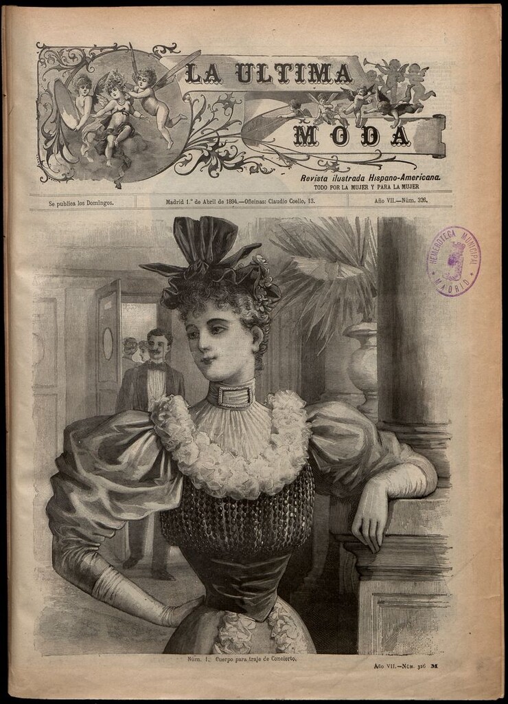 Miniatura de La Última moda: revista ilustrada hispano-americana, del 1 de abril de 1894