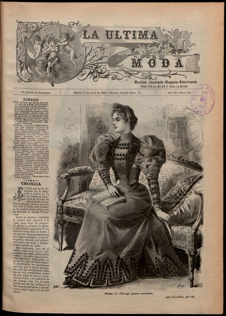 Miniatura de La Última moda: revista ilustrada hispano-americana, del 15 de abril de 1894