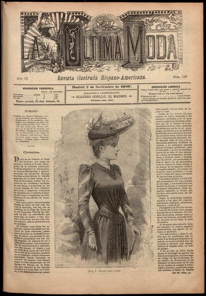 Miniatura de La Última moda: revista ilustrada hispano-americana, del 2 de noviembre de 1890