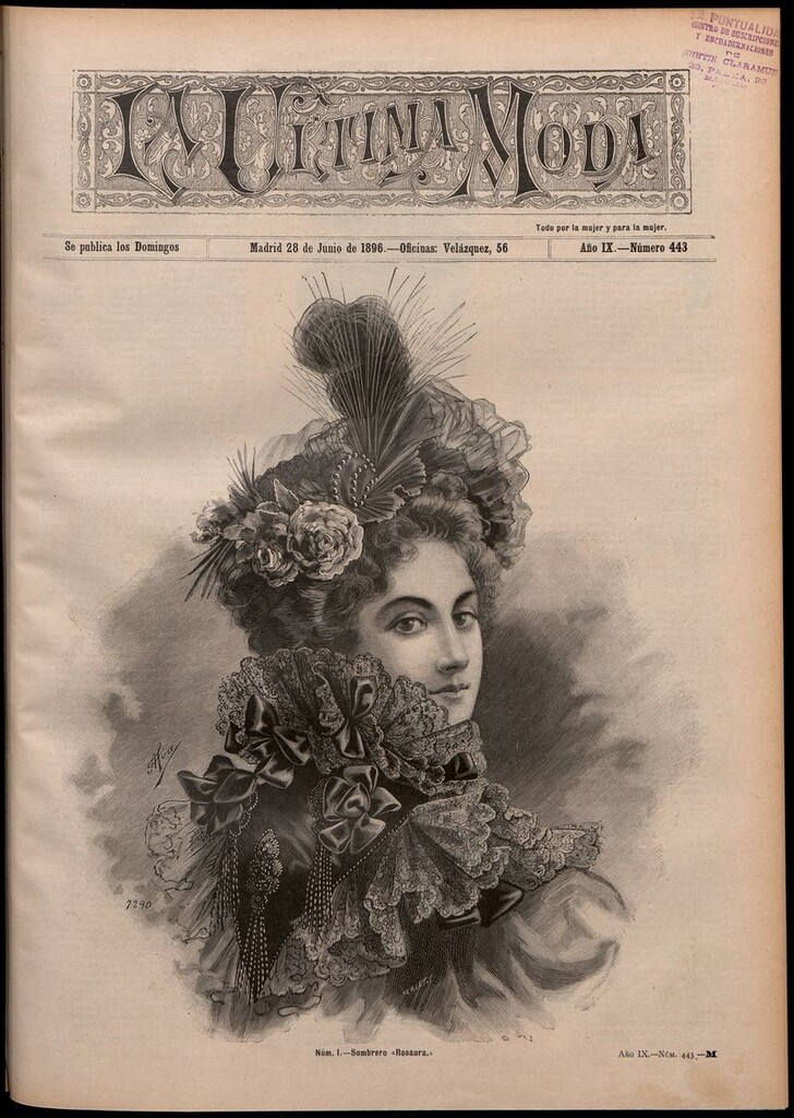 Miniatura de La Última moda: revista ilustrada hispano-americana, del 28 de junio de 1896