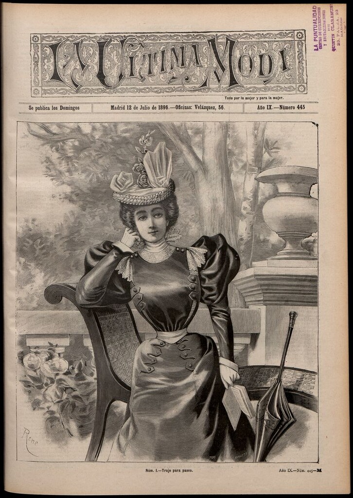 Miniatura de La Última moda: revista ilustrada hispano-americana, del 12 de julio de 1896