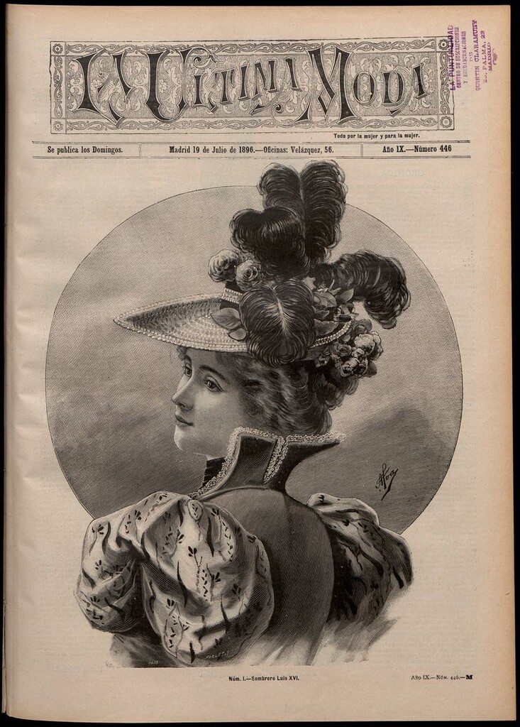 Miniatura de La Última moda: revista ilustrada hispano-americana, del 19 de julio de 1896