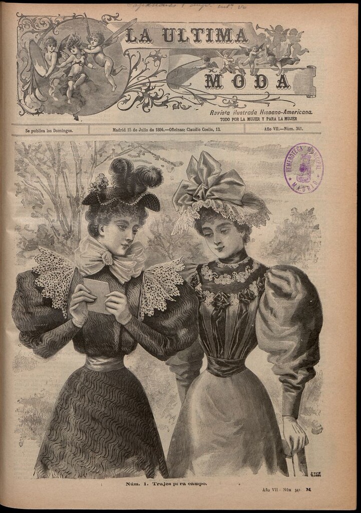 Miniatura de La Última moda: revista ilustrada hispano-americana, del 15 de julio de 1894