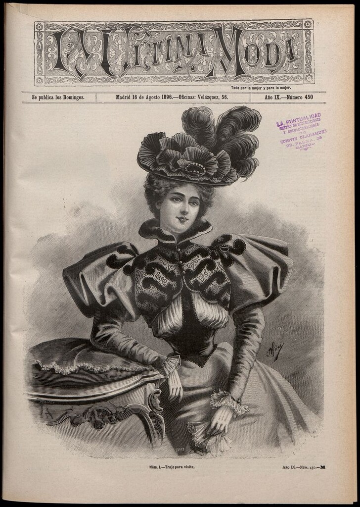 Miniatura de La Última moda: revista ilustrada hispano-americana, del 16 de agosto de 1896