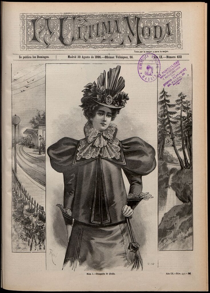 Miniatura de La Última moda: revista ilustrada hispano-americana, del 30 de agosto de 1896