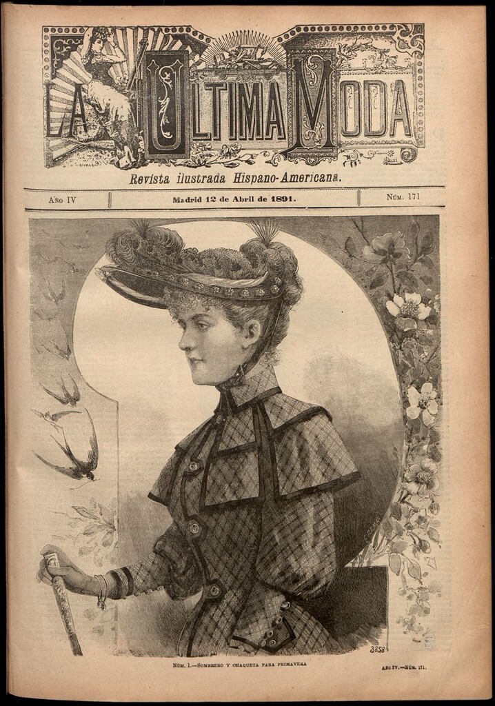 Miniatura de La Última moda: revista ilustrada hispano-americana, del 12 de abril de 1891
