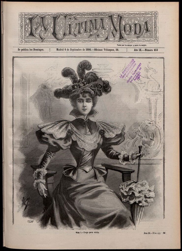 Miniatura de La Última moda: revista ilustrada hispano-americana, del 6 de septiembre de 1896