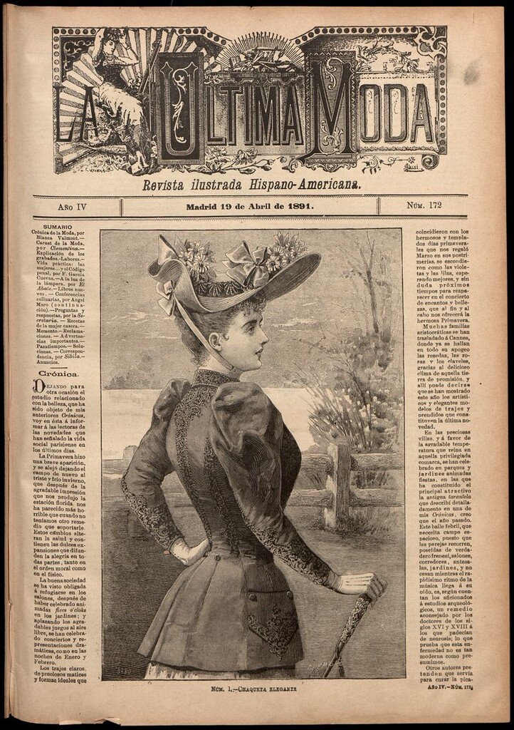 Miniatura de La Última moda: revista ilustrada hispano-americana, del 19 de abril de 1891