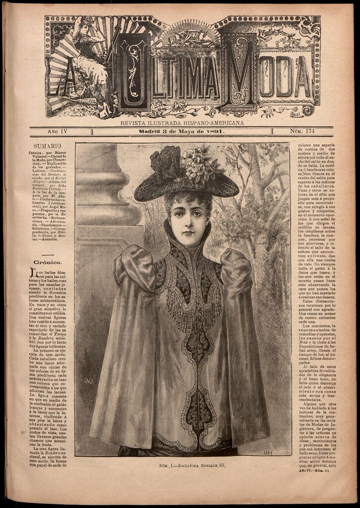 Miniatura de La Última moda: revista ilustrada hispano-americana, del 3 de mayo de 1891