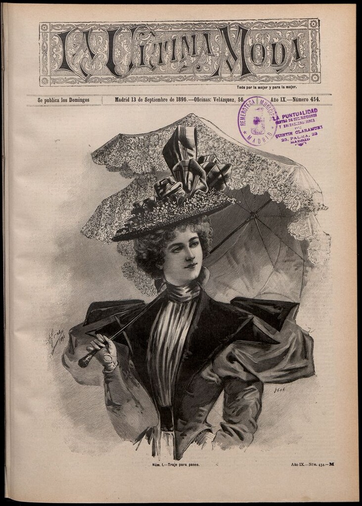 Miniatura de La Última moda: revista ilustrada hispano-americana, del 13 de septiembre de 1896