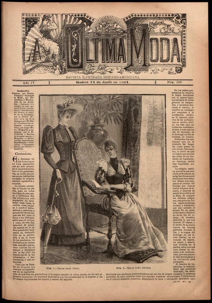 Miniatura de La Última moda: revista ilustrada hispano-americana, del 14 de junio de 1891