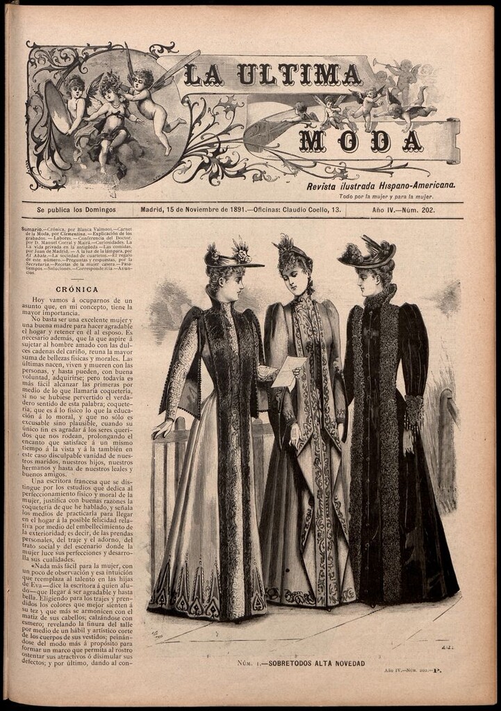 Miniatura de La Última moda: revista ilustrada hispano-americana, del 15 de noviembre de 1891