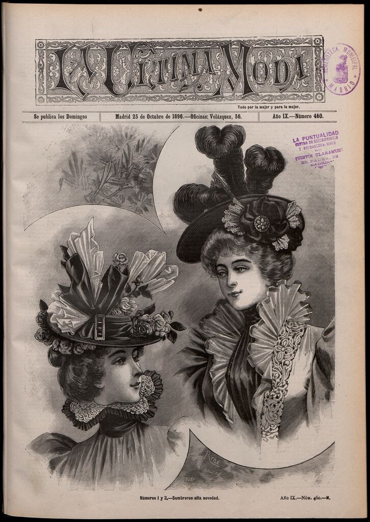 Miniatura de La Última moda: revista ilustrada hispano-americana, del 25 de octubre de 1896