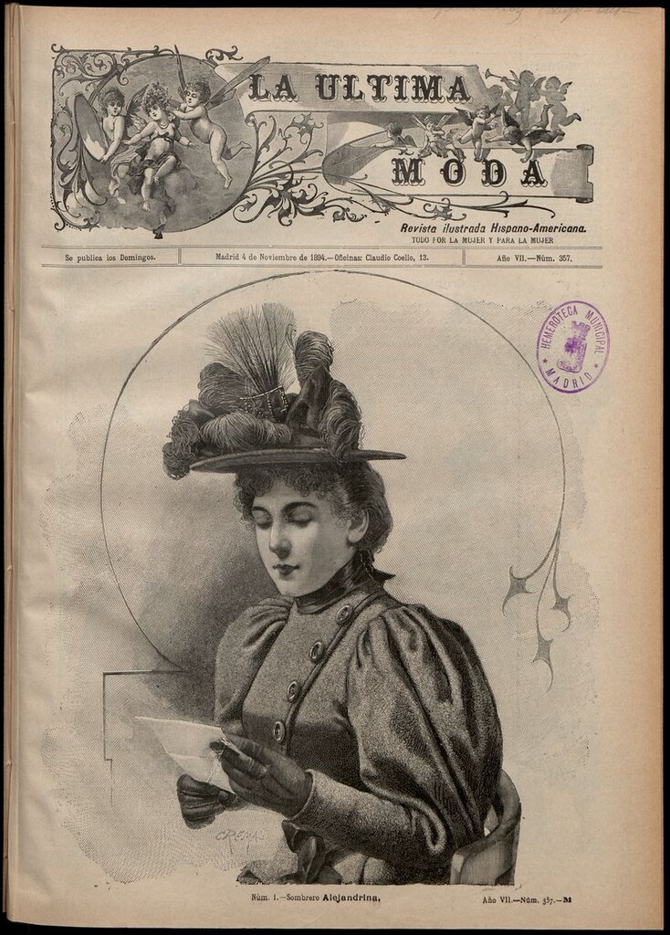 Miniatura de La Última moda: revista ilustrada hispano-americana, del 4 de noviembre de 1894