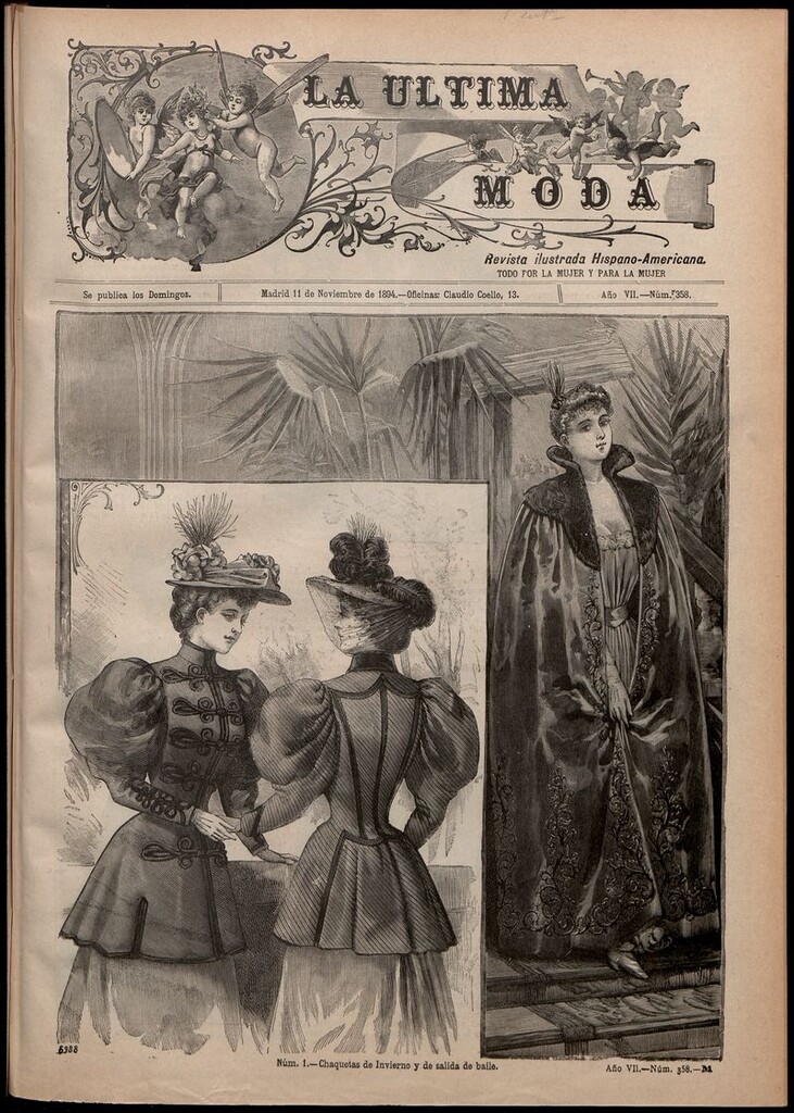 Miniatura de La Última moda: revista ilustrada hispano-americana, del 11 de noviembre de 1894